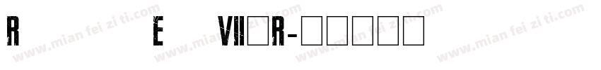Resident Evil 7(R字体转换